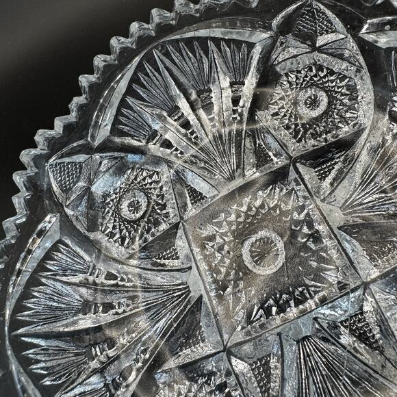 EAPG Brilliant Pressed Glass Star Nappy Bowl‎ Candy Dish 5.25" - Picture 6 of 6